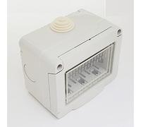 TOT Electric Cassetta da esterno idrobox compatibile con bticino Matix IP55 scatola cassetta a parete (4 Posti)