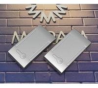 TOT ELECTRIC Interruttori prese pulsanti frutti compatibili con Bticino Living light Tech international e air grigio argento silver (Coperchio pulsante apriporta x 2pz)