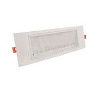 TOT ELECTRIC Lampada di emergenza luce led da incasso per cartongesso controsoffitto plafoniera slim bianco parete