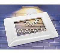TOT ELECTRIC Placca compatibile con Bticino Matix sottile Bianca Placche da 3 4 6 Posti compatibile ai supporti 503SA 504SA 506SA (3 Posti, Bianco)