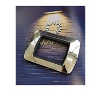 TOT ELECTRIC Placche compatibili con bticino living international per supporti L4703/04/07 moduli 3 4 7 posti (7 posti, Argento cromato Lucido)