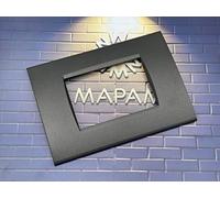 PLACCA TECNOPOLIMERI NERA 7 POSTI COMPATIBILE LIVING MAPL7P-MAP8007-02 MAPAM