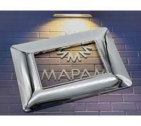 TOT Electric Placche compatibili con bTicino MATIX 3 4 6 posti vari colori MODULI PLACCA per supporti 503SA (3 Posti, T4 - Argento Lucido)