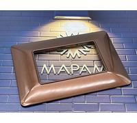 TOT ELECTRIC Placche compatibili con BTicino MATIX 3 4 6 posti vari colori MODULI PLACCA per supporti 503SA (6 Posti, T9 - Bronzo)