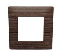 TOT ELECTRIC Placche compatibili con Vimar Plana 2 3 4 7 posti (2 posti, T03 - legno)