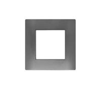 TOT ELECTRIC Placche compatibili con Vimar Plana 2 3 4 7 posti (2 posti, T08 - grigio scuro)