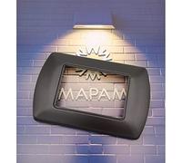 TOT ELECTRIC Placche Di Metallo compatibili con Bticino Living International da 3 4 7 posti vari colori per supporti Bticino LN4703 L4703 (7 posti, T02 - Nero Opaco)