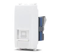 TOT ELECTRIC PRESA LAN Bianco RJ45 Frutti elettrici compatibili con placche Vimar Arke per placche supporti 19613 rete internet