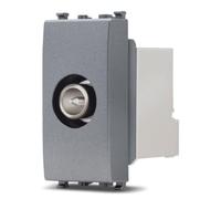 TOT ELECTRIC PRESA TV Grigio scuro Frutti elettrici compatibili con Vimar Arke per placche supporti 19613 televisore