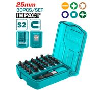 TOTAL / 10 SCATOLETTE-Set con 30 Inserti per Avvitatori ad impulsi -Art.TACSD183