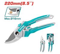 TOTAL / 12 PEZZI FORBICI da POTATURA L.220 mm-TAGLIO MAX mm.16- ART. 48006