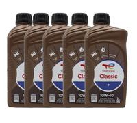 TOTAL 218996 CLASSIC 7 NUOVA FORMULA OLIO MOTORE A BASE SINTETICA 10W40 PER MOTORI DIESEL E BENZINA SENZA DPF. ADATTO ANCHE PER MOTORI GPL/METANO. CONFEZIONE 5 LITRI