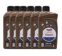 TOTAL 218996 CLASSIC 7 NUOVA FORMULA OLIO MOTORE A BASE SINTETICA 10W40 PER MOTORI DIESEL E BENZINA SENZA DPF. ADATTO ANCHE PER MOTORI GPL/METANO. CONFEZIONE 6 LITRI