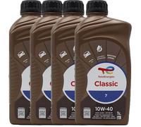 TOTAL 218996 CLASSIC 7 NUOVA FORMULA OLIO MOTORE A BASE SINTETICA 10W40 PER MOTORI DIESEL E BENZINA SENZA DPF. ADATTO ANCHE PER MOTORI GPL/METANO. CONFEZIONE 4 LITRI