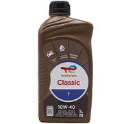 TOTAL 218996 CLASSIC 7 OLIO MOTORE A BASE SINTETICA 10W40 PER MOTORI DIESEL E BENZINA SENZA DPF. ADATTO ANCHE PER MOTORI GPL/METANO. CONFEZIONE 1 LITRO