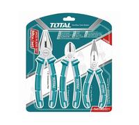 Total Tottht1k0301 Set 3 Pinze Professionali Pinza A Becchi Lunghi Universale E Tronchese Tronchesina