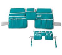 TOTAL / 6 PEZZI CINTURA PORTA ATTREZZI DOPPIA in tessuto-14 TASCHE- THT16P2031
