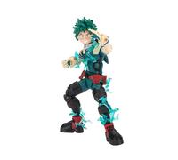 Total Anime Izuku Midoriya - Statuetta da 16,5 cm, con facce intercambiabili, mani permutabili ed effetti energetici