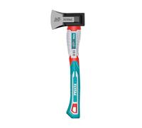 TOTAL - Ascia con manico in fibra | Lama in acciaio al carbonio | Impugnatura comoda e taglio preciso | Per fai-da-te, campeggio e giardinaggio | Peso: 600 g