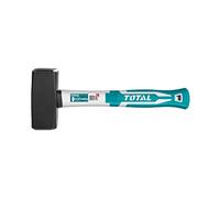 TOTAL by INECO Mazzetta per muratori 1500 gr Manico Bimateriale in Fibra di Vetro Turchese
