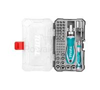 TOTAL - Cacciavite multi-bit | Set di 41 punte e 9 prese | Ideale per serrare o allentare diversi tipi di viti | Maniglia con funzione a cricchetto