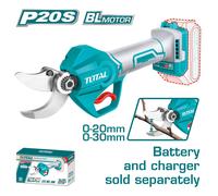 TOTAL / CESOIA x POTATURA -CAPACITà TAGLIO 20/30 mm - CON 2 Batterie da 2 Ah