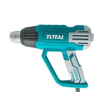 TOTAL - Decapatore ad aria calda | Potenza 2000 W | Temperatura di 50-380-570° | Protezione da surriscaldamento | Con raschietto per vernice e 4 teste