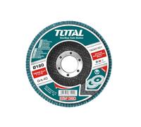 TOTAL - Disco allo zirconio | Ø115 x 22 mm | Numero di grani o grana 80 | Speciale per il taglio dell'acciaio inossidabile | Materiale abrasivo altamente efficiente