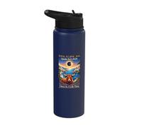 Total Eclipse 12 8 2026 Spagna Astronomia Viaggi Uomo Donna Stainless Steel Insulated Water Bottle