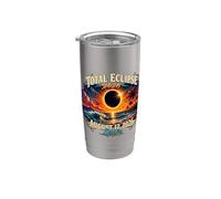 Total Eclipse 2026 Mare Spagna Islanda Bicchiere termico in acciaio inox doppia parete