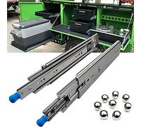 Total Exteon Der - Guide scorrevoli da cucina con serratura, 250 mm, 1500 mm, lisce e silenziose, 80.000 cicli, vassoio per tastiera, 2 pezzi, 300 mm