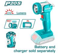 TOTAL / Lampada LED da Lavoro 20V, 270 Lumen,SOLO corpo macchina - ART. TWLI2001