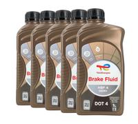 TOTAL Liquido Freni HBF 4 OEM+ DOT 4, 5x1 Liter