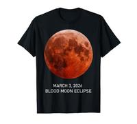 Total Lunar Eclipse 2026 Blood Moon 3 Marzo Eclipse Tee Maglietta con Stampa Grafica Economica