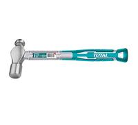 TOTAL - Martello a sfera | Con testa in acciaio forgiato | Manico in fibra bimateriale | Professionale, Comodo e Sicuro | Strumento da falegname | Peso di 450 gr