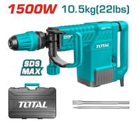TOTAL / MARTELLO DEMOLITORE 1500 W.,Potenza colpo fino 25J , cod, TH215002