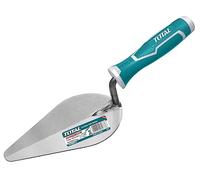 TOTAL - Masonry Trowel | 200 mm | Masonry and Construction Tool | Portuguese Trowel for Mixing or Spreading Plaster | Stainless Steel Body | Bi-Material Handle