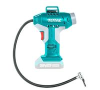 TOTAL - Mini Compressore Portatile | Potente e Silenzioso | Batteria 20V per Mobilità | Include Cavo per Ricarica | Design Leggero, Turchese