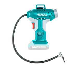 TOTAL - Mini Compressore Portatile | Potente e Silenzioso | Batteria 20V per Mobilità | Include Cavo per Ricarica | Design Leggero, Turchese