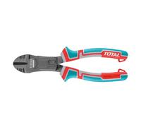 TOTAL - Pinza da taglio diagonale rinforzata - 200 mm - Per fili, cavi, chiodi o viti - Robusta e durevole - Impugnatura ergonomica antiscivolo - Realizzata in cromo-vanadio