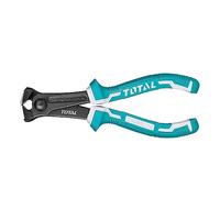 TOTAL - Pinza da Taglio Frontale | 160 mm | Ideale per Tagliare Filo, Cavo o Plastica | Manico Ergonomico Antiscivolo | Realizzata in Cromo Vanadio | Manico Bimateriale