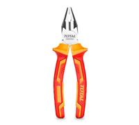 TOTAL - Pinza universale isolata - Cromo vanadio - Certificazione VDE - Ideale per elettricisti e progetti elettrici - Lunghezza: 200 mm