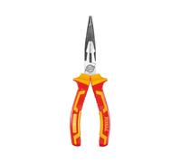 TOTAL - Pinze isolate - Punta piatta - Cromo Vanadio - Certificazione VDE - Ideali per elettricisti e progetti elettrici - Misura: 160 mm