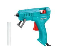 TOTAL - Pistola Colla a Caldo - 100W - Capacità 5-8 gr/min - Ideale per Fai da Te e Riparazioni - Include 2 Stick di Colla a Caldo - 47,8 x 27,5 x 26,7 cm - Blu