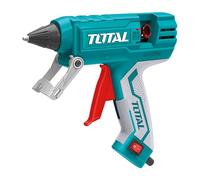 TOTAL - Pistola per colla per cavo con potenza di 220 W | Riscaldamento in 3 minuti | Diametro 11,2 mm | Ideale per artigianato | Include 8 barre di colla