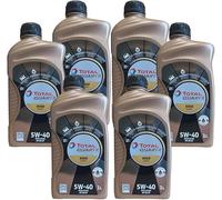 TOTAL QUARTZ 9000 ENERGY - OLIO LUBRIFICANTE PER MOTORI BENZINA E DIESEL E GPL CON VISCOSITA' SAE 5W40 ACEA A3/B4 API SN/CF. TECNOLOGIA AGE-RESISTANCE. CONFEZIONE : 6 LITRI
