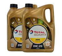 Total quartz 9000 Future GF6 SAE 0W-20 Olio Motore Api Sp, Ilsac GF-6A, 2x5 Lt.