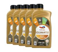 Total quartz 9000 Future GF6 SAE 0W-20 Olio Motore Api Sp, Ilsac GF-6A, 5x1 Lt.