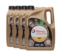 Total quartz ECS Ïñèõ SAE 5W-30 Olio Motore PSA B 71 2290, 4x5 Litro