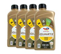 TOTAL Quartz Ineo EcoB Olio Motore 5W-20 Semisintetico 3x1 L
